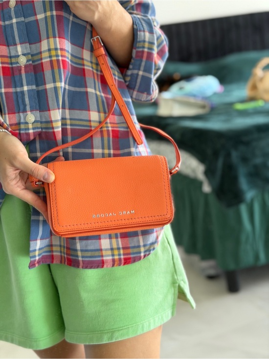 Marc Jacobs Handbags - Marc Jacobs Orange Leather Mini Crossbody Bag